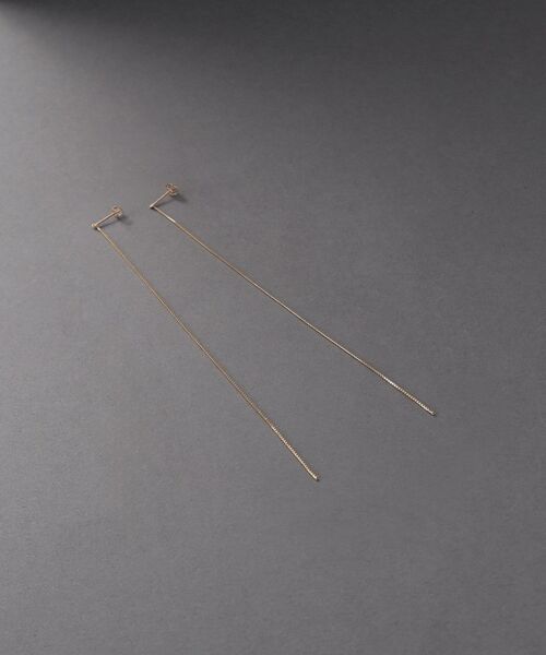 COCOSHNIK / ココシュニック ピアス・イヤリング | K10チェーンピアス ベネチアン | 詳細1