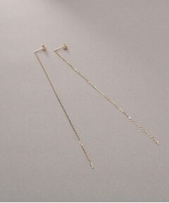 COCOSHNIK / ココシュニック ピアス・イヤリング | K10チェーンピアス フラッシュケーブル