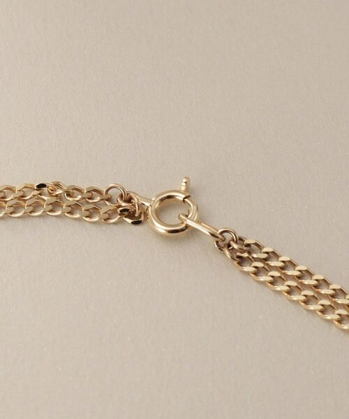 COCOSHNIK / ココシュニック ネックレス・ペンダント・チョーカー | K10キヘイモチーフダブルチェーン ネックレス | 詳細3