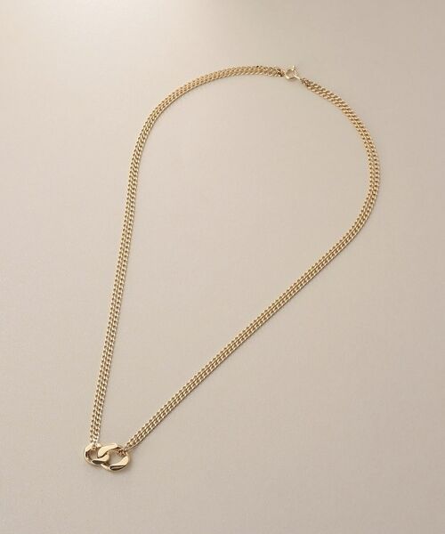 COCOSHNIK / ココシュニック ネックレス・ペンダント・チョーカー | K10キヘイモチーフダブルチェーン ネックレス | 詳細4