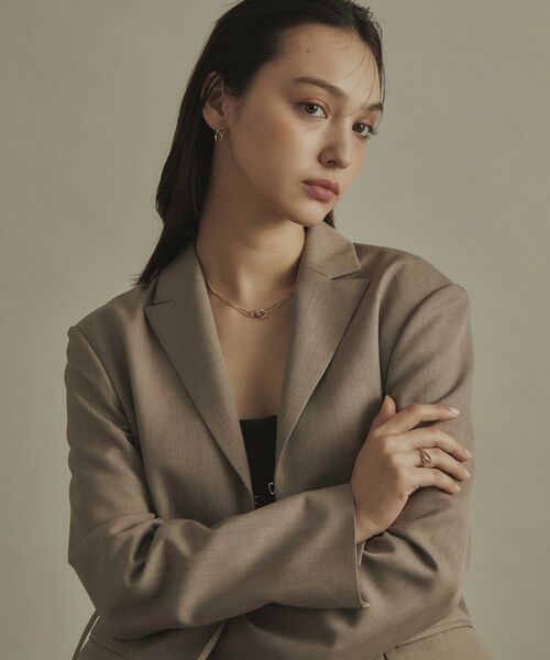 COCOSHNIK / ココシュニック ネックレス・ペンダント・チョーカー | K10キヘイモチーフダブルチェーン ネックレス | 詳細8