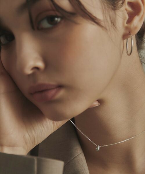 COCOSHNIK / ココシュニック ネックレス・ペンダント・チョーカー | プラチナ中空ペアシェイプ ネックレス | 詳細10