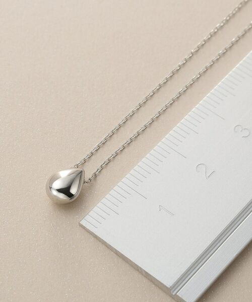 COCOSHNIK / ココシュニック ネックレス・ペンダント・チョーカー | プラチナ中空ペアシェイプ ネックレス | 詳細6