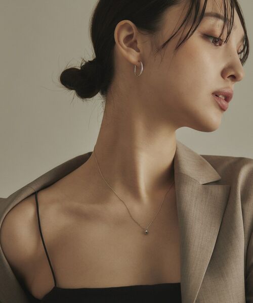 COCOSHNIK / ココシュニック ネックレス・ペンダント・チョーカー | プラチナ中空ダイヤモンドシェイプ ネックレス | 詳細10