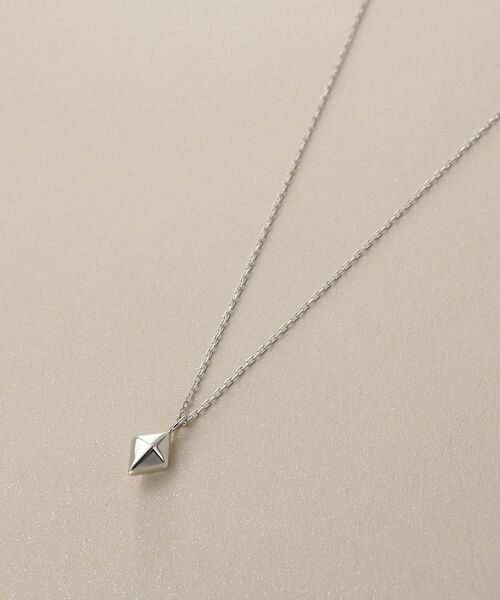 COCOSHNIK / ココシュニック ネックレス・ペンダント・チョーカー | プラチナ中空ダイヤモンドシェイプ ネックレス | 詳細2