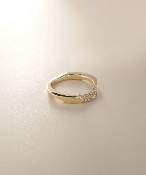 COCOSHNIK / ココシュニック リング | K10ダイヤモンド キヘイモチーフ リング | 詳細1
