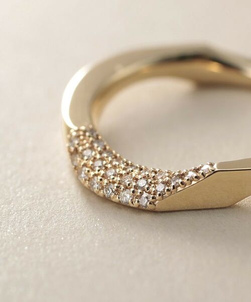 COCOSHNIK / ココシュニック リング | K10ダイヤモンド キヘイモチーフ リング | 詳細4