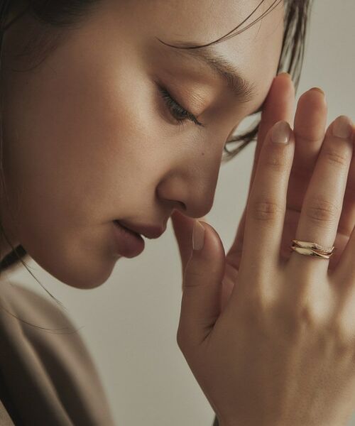 COCOSHNIK / ココシュニック リング | K10ダイヤモンド キヘイモチーフ リング | 詳細8