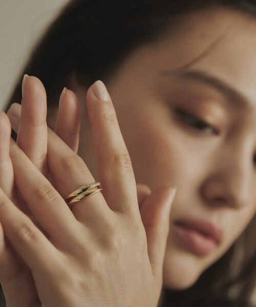 COCOSHNIK / ココシュニック リング | K10ダイヤモンド キヘイモチーフ リング | 詳細9