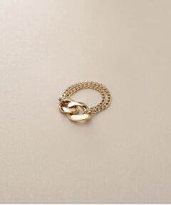 COCOSHNIK / ココシュニック リング | K10キヘイモチーフダブルチェーン リング