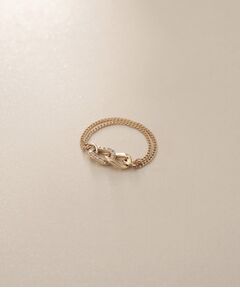 COCOSHNIK / ココシュニック リング | K10ダイヤモンド キヘイリンクチェーン リング大