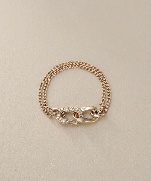 COCOSHNIK / ココシュニック リング | K10ダイヤモンド キヘイリンクチェーン リング大 | 詳細3