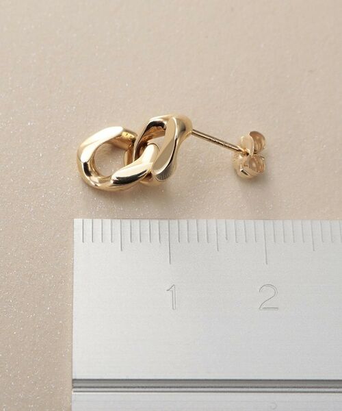 COCOSHNIK / ココシュニック ピアス・イヤリング | K10キヘイモチーフダブル スタッドピアス | 詳細4