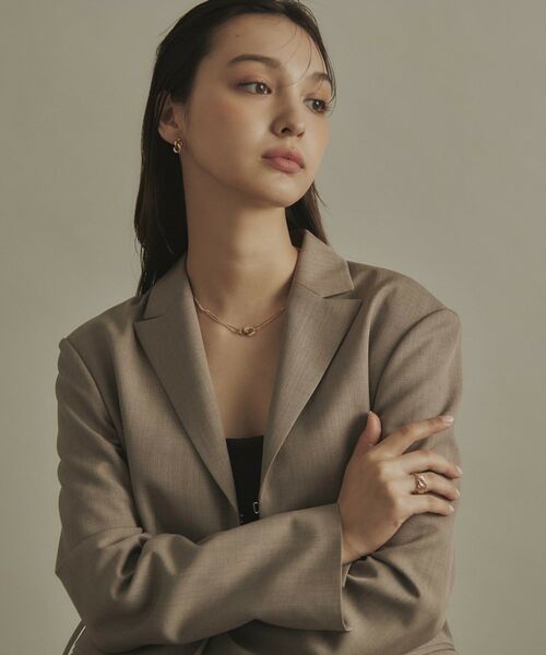 COCOSHNIK / ココシュニック ピアス・イヤリング | K10キヘイモチーフダブル スタッドピアス | 詳細6