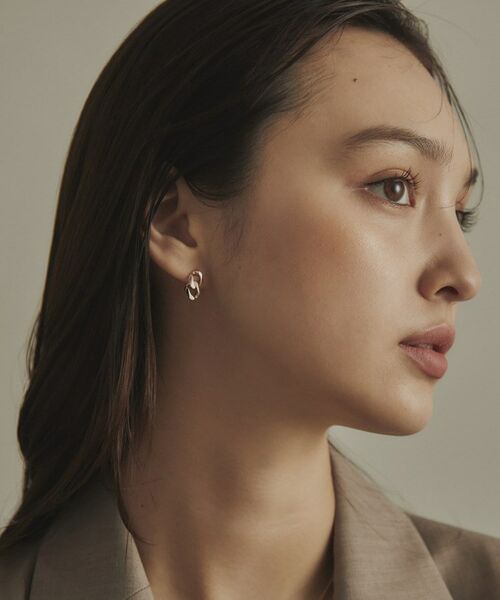 COCOSHNIK / ココシュニック ピアス・イヤリング | K10キヘイモチーフダブル スタッドピアス | 詳細7