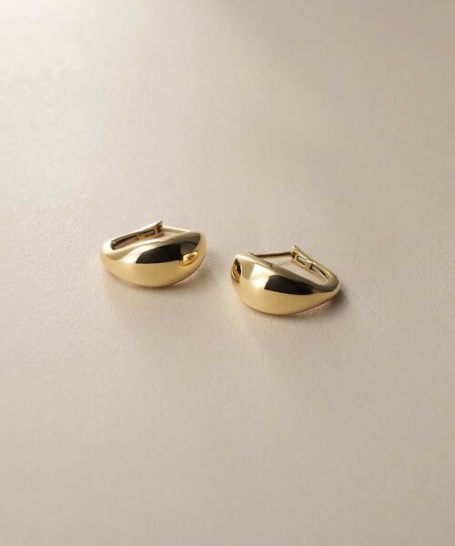 COCOSHNIK / ココシュニック ピアス・イヤリング | K18ペアシェイプ ワンタッチピアス大 | 詳細1