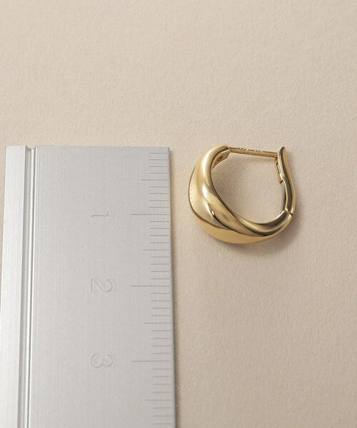 COCOSHNIK / ココシュニック ピアス・イヤリング | K18ペアシェイプ ワンタッチピアス大 | 詳細4