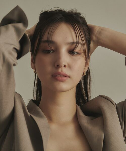 COCOSHNIK / ココシュニック ピアス・イヤリング | K18ペアシェイプ ワンタッチピアス大 | 詳細7