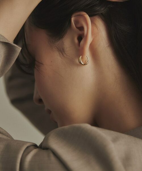 COCOSHNIK / ココシュニック ピアス・イヤリング | K18ペアシェイプ ワンタッチピアス大 | 詳細8