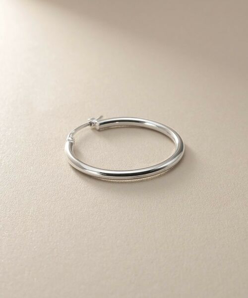 COCOSHNIK / ココシュニック ピアス・イヤリング | プラチナ中空丸線 フープピアス大 | 詳細2