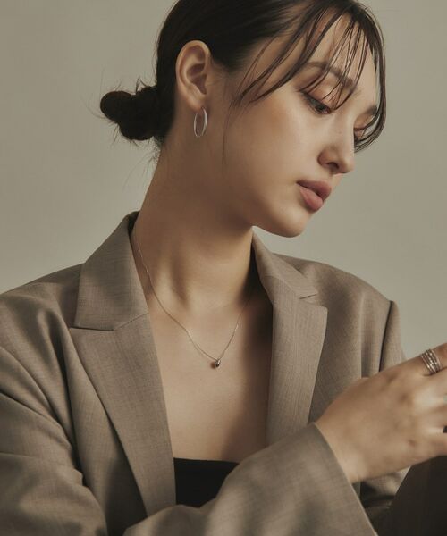 COCOSHNIK / ココシュニック ピアス・イヤリング | プラチナ中空丸線 フープピアス大 | 詳細6