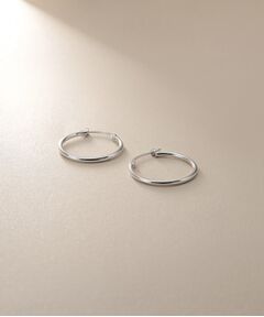 COCOSHNIK / ココシュニック ピアス・イヤリング | プラチナ中空丸線フープピアス小