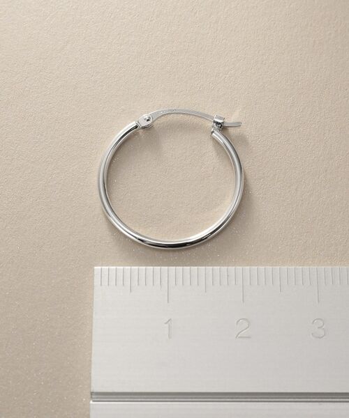 COCOSHNIK / ココシュニック ピアス・イヤリング | プラチナ中空丸線フープピアス小 | 詳細4