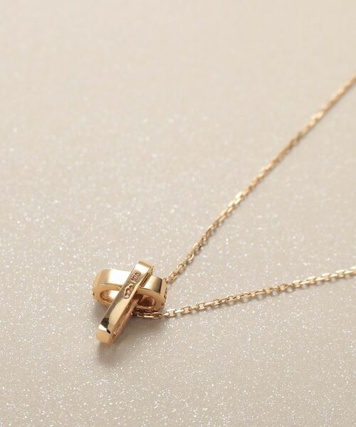 COCOSHNIK / ココシュニック ネックレス・ペンダント・チョーカー | K10ダイヤモンド アシンメトリークロス ネックレス | 詳細3