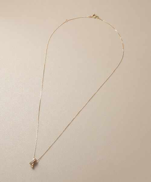 COCOSHNIK / ココシュニック ネックレス・ペンダント・チョーカー | K10ダイヤモンド アシンメトリークロス ネックレス | 詳細6