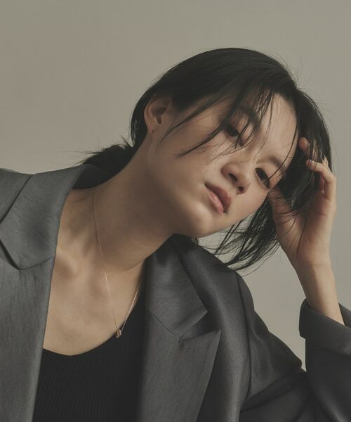 COCOSHNIK / ココシュニック ネックレス・ペンダント・チョーカー | K10ダイヤモンド トライアングルシェイプ ネックレス | 詳細10