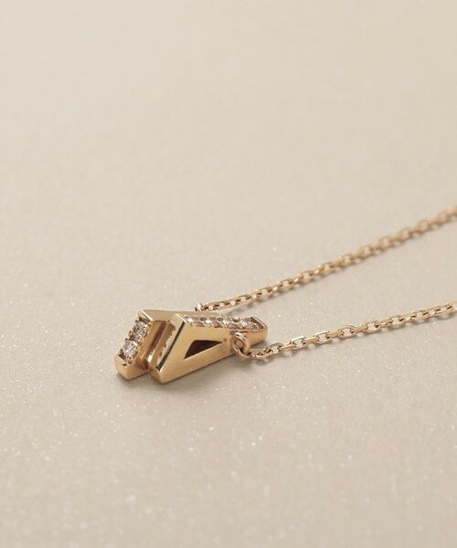 COCOSHNIK / ココシュニック ネックレス・ペンダント・チョーカー | K10ダイヤモンド トライアングルシェイプ ネックレス | 詳細3