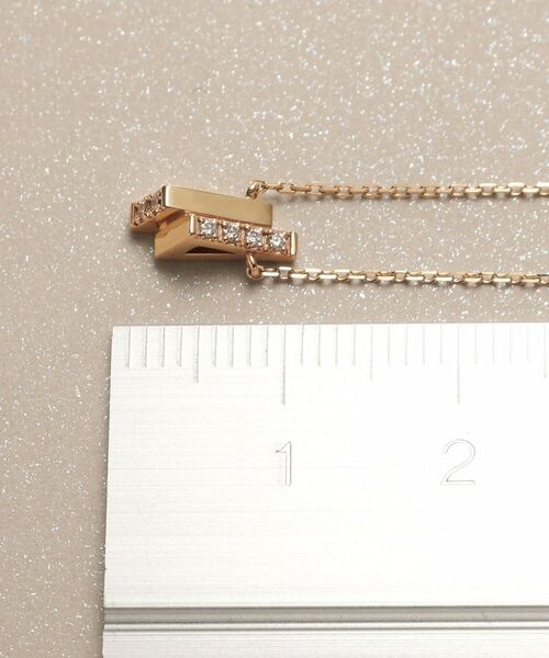 COCOSHNIK / ココシュニック ネックレス・ペンダント・チョーカー | K10ダイヤモンド トライアングルシェイプ ネックレス | 詳細7
