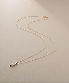 K10ダイヤモンド シフテッドレクタングル ネックレス