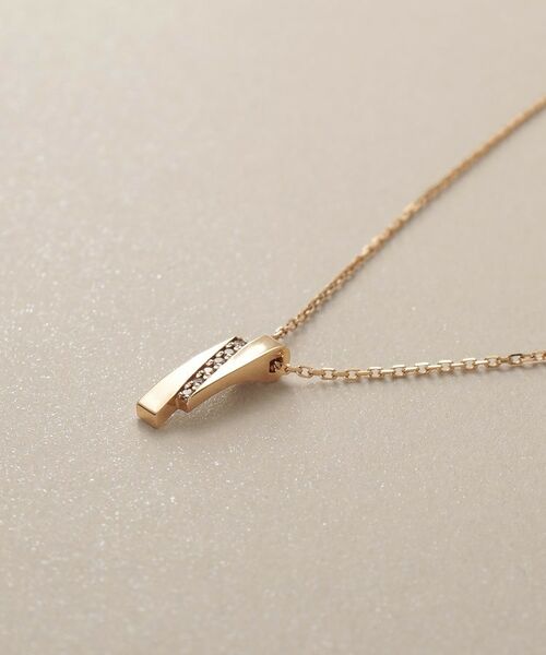 COCOSHNIK / ココシュニック ネックレス・ペンダント・チョーカー | K10ダイヤモンド シフテッドレクタングル ネックレス | 詳細3