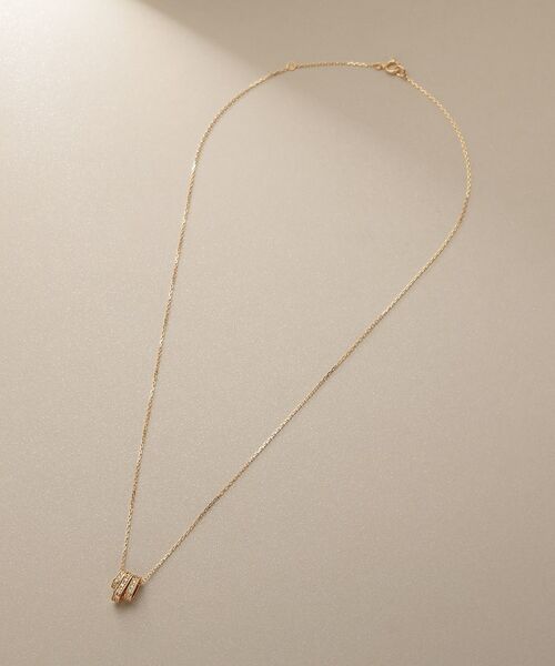 COCOSHNIK / ココシュニック ネックレス・ペンダント・チョーカー | K18ダイヤモンド ケーブルチェーンモチーフ ネックレス小 | 詳細5
