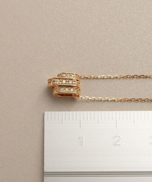 COCOSHNIK / ココシュニック ネックレス・ペンダント・チョーカー | K18ダイヤモンド ケーブルチェーンモチーフ ネックレス小 | 詳細6