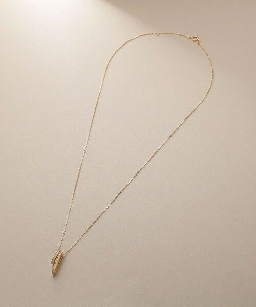 COCOSHNIK / ココシュニック ネックレス・ペンダント・チョーカー | K18ダイヤモンド ケーブルチェーンモチーフ ネックレス大 | 詳細5