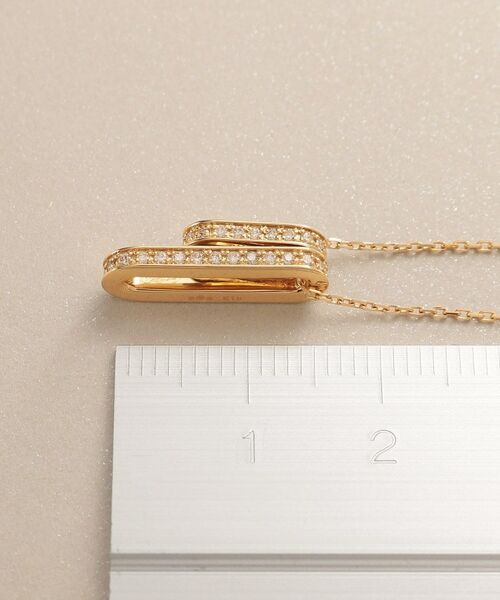 COCOSHNIK / ココシュニック ネックレス・ペンダント・チョーカー | K18ダイヤモンド ケーブルチェーンモチーフ ネックレス大 | 詳細6