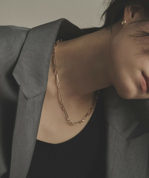 COCOSHNIK / ココシュニック ネックレス・ペンダント・チョーカー | K18ケーブルチェーン3・1フィガロ ネックレス | 詳細7