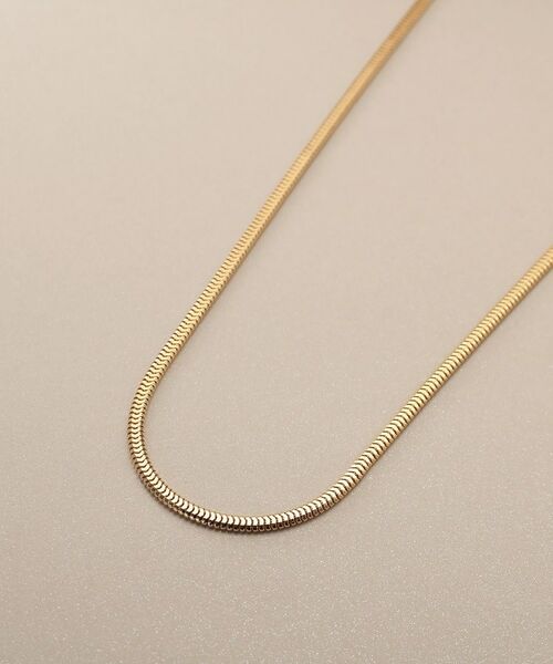 COCOSHNIK / ココシュニック ネックレス・ペンダント・チョーカー | K18オーバルスネーク ネックレス細 | 詳細2