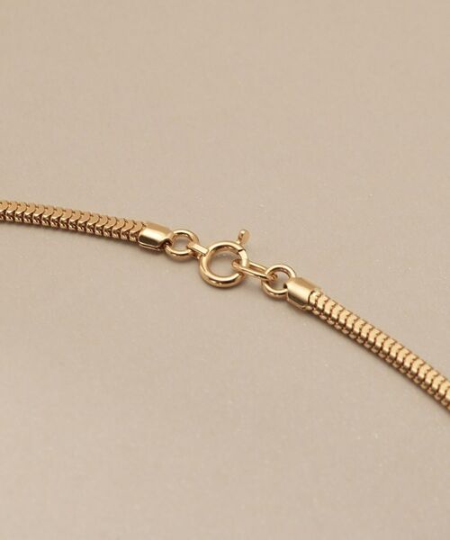 COCOSHNIK / ココシュニック ネックレス・ペンダント・チョーカー | K18オーバルスネーク ネックレス細 | 詳細3