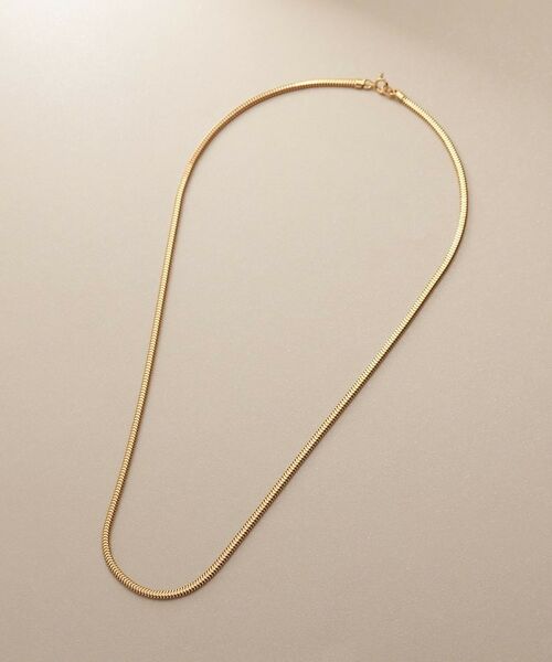 COCOSHNIK / ココシュニック ネックレス・ペンダント・チョーカー | K18オーバルスネーク ネックレス細 | 詳細4