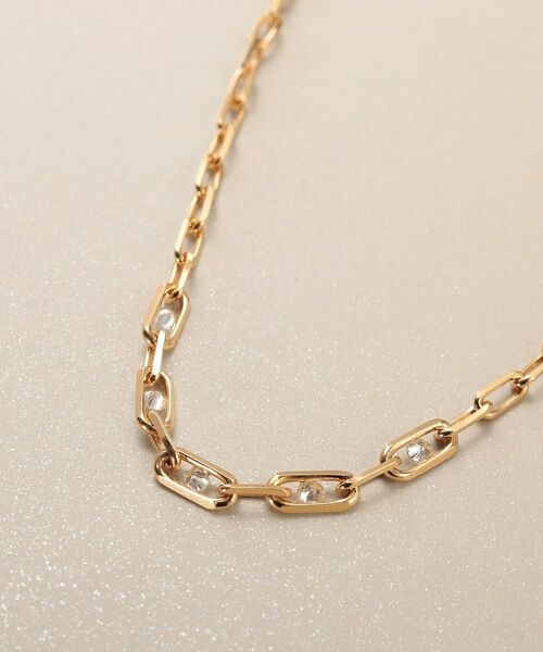 COCOSHNIK / ココシュニック ネックレス・ペンダント・チョーカー | K18ダイヤモンド ロングカットアズキチェーングラデーション ネックレス | 詳細2