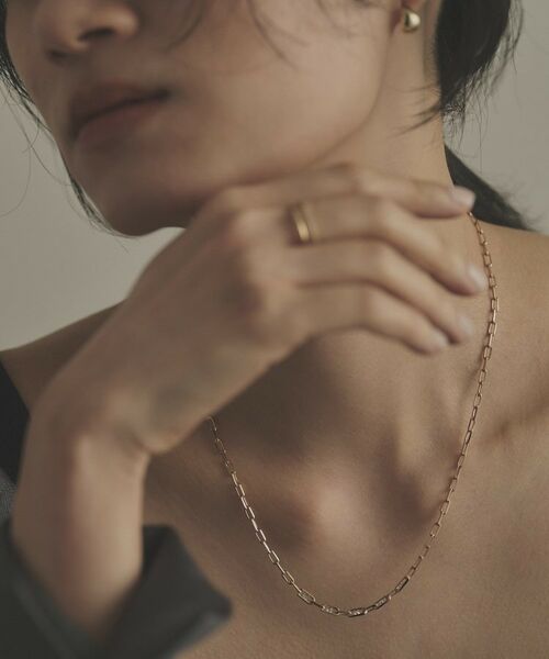 COCOSHNIK / ココシュニック ネックレス・ペンダント・チョーカー | K18ダイヤモンド ロングカットアズキチェーングラデーション ネックレス | 詳細7