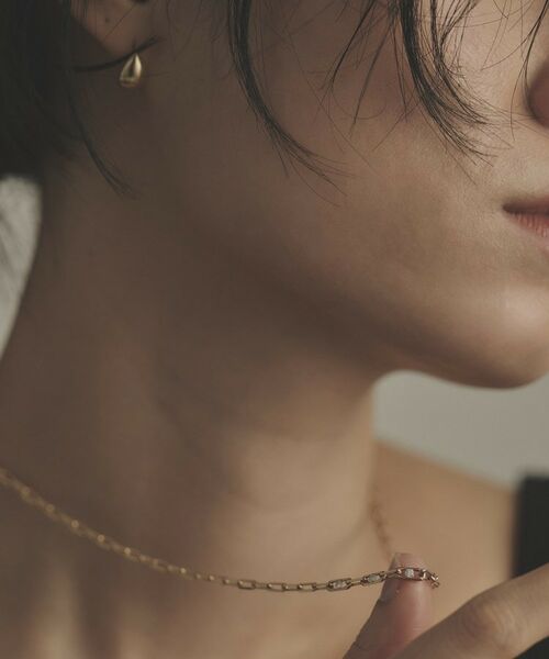 COCOSHNIK / ココシュニック ネックレス・ペンダント・チョーカー | K18ダイヤモンド ロングカットアズキチェーングラデーション ネックレス | 詳細8