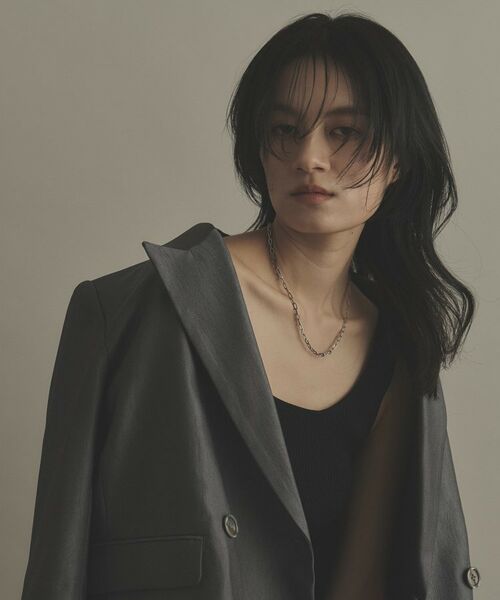 COCOSHNIK / ココシュニック ネックレス・ペンダント・チョーカー | プラチナ中空プリムケーブルチェーンL ネックレス（43cm） | 詳細6