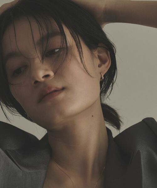 COCOSHNIK / ココシュニック ピアス・イヤリング | K10ダイヤモンド スクエア 中折れピアス | 詳細7