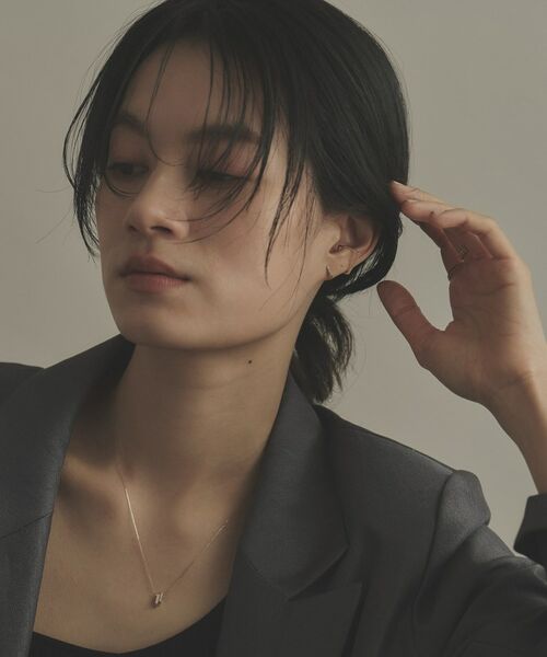 COCOSHNIK / ココシュニック ピアス・イヤリング | K10ダイヤモンド S字スクエア イヤーカフ | 詳細7