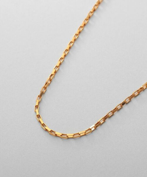COCOSHNIK / ココシュニック ネックレス・ペンダント・チョーカー | シルバー デザインチェーン ボックスネックレスS（38cm） GP | 詳細2