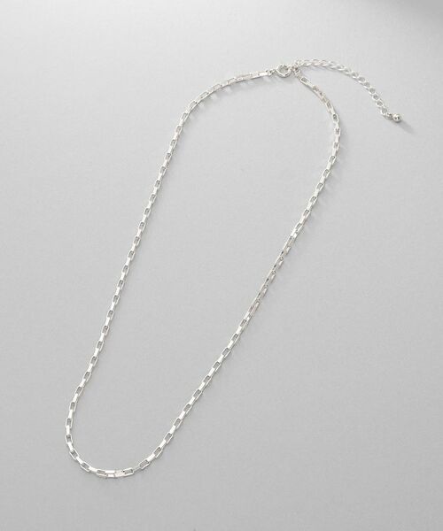 COCOSHNIK / ココシュニック ネックレス・ペンダント・チョーカー | シルバー デザインチェーン ボックスネックレスS（38cm） | 詳細4